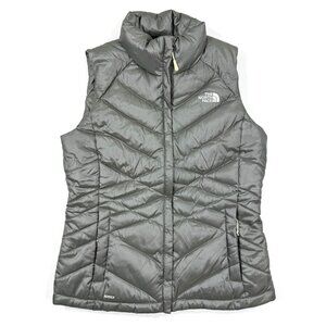 The North Face Womens Aconcagua 550 Fill Down Puffer Vest Sz Medium Gray Outdoor